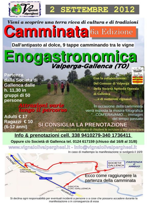 Camminata Enogastronomica 2012 - Vignaioli Valperghesi
